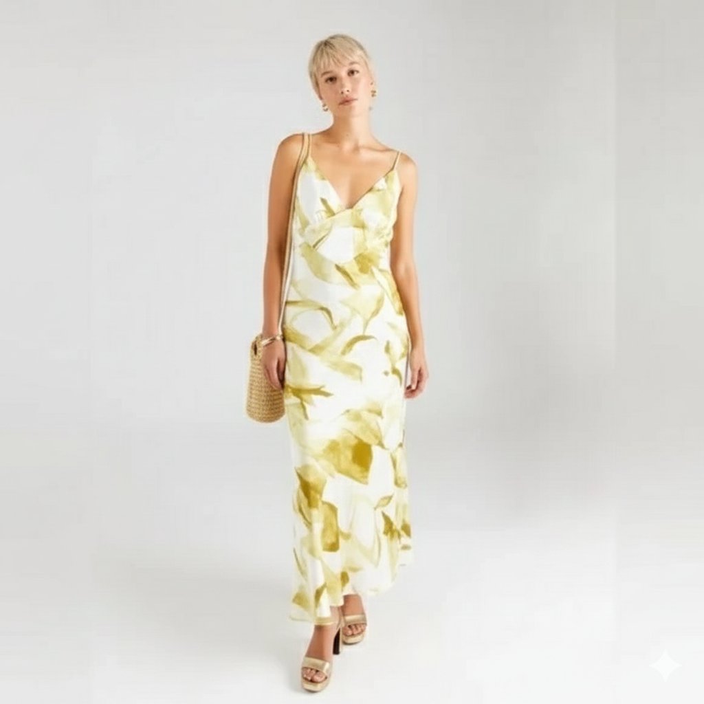 Nwt Bardot Womens Capri Printed Deep V Neck Maxi